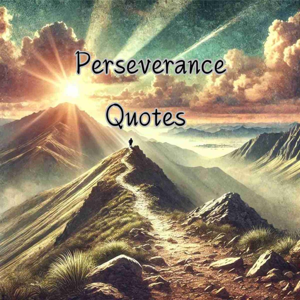 An AI generated image of of a rugged mountain trail leading to a distant peak, with a person standing at the summit. The sunrise casts a golden light, symbolizing hope, determination, and perseverance. The image evokes a sense of accomplishment and the journey of overcoming challenges.