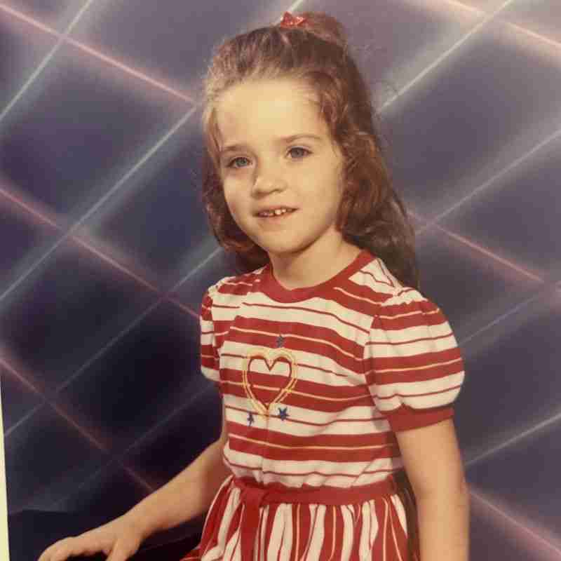 A photo of the author as a small child.