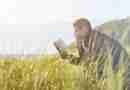 Image of man on a bench reading a book in tall wavy grass by Pexels from Pixabay