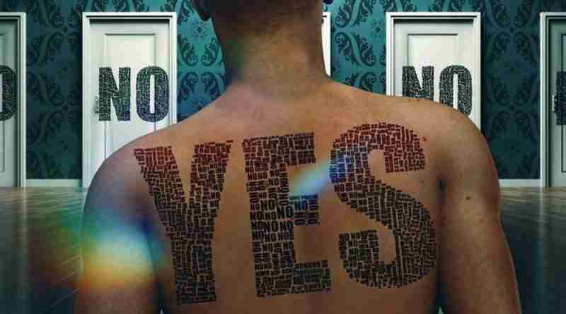Image of a man in front of closed doors that say "no" while he has a "yes" written on his back. Image by Dante 🇦🇷 T from Pixabay