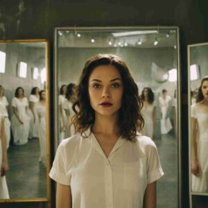 Image of woman with many different selves in mirrors behind her by Respostas com Você from Pixabay