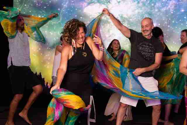 for Resilient Stories 1 - Resilient Stories An image of one of our authors practicing flow through embodiment.