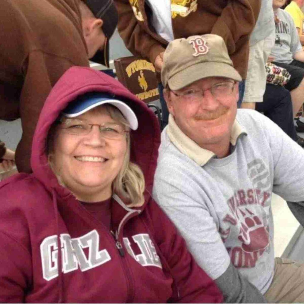 Photo of Barb and Mike at a Montana Griz game