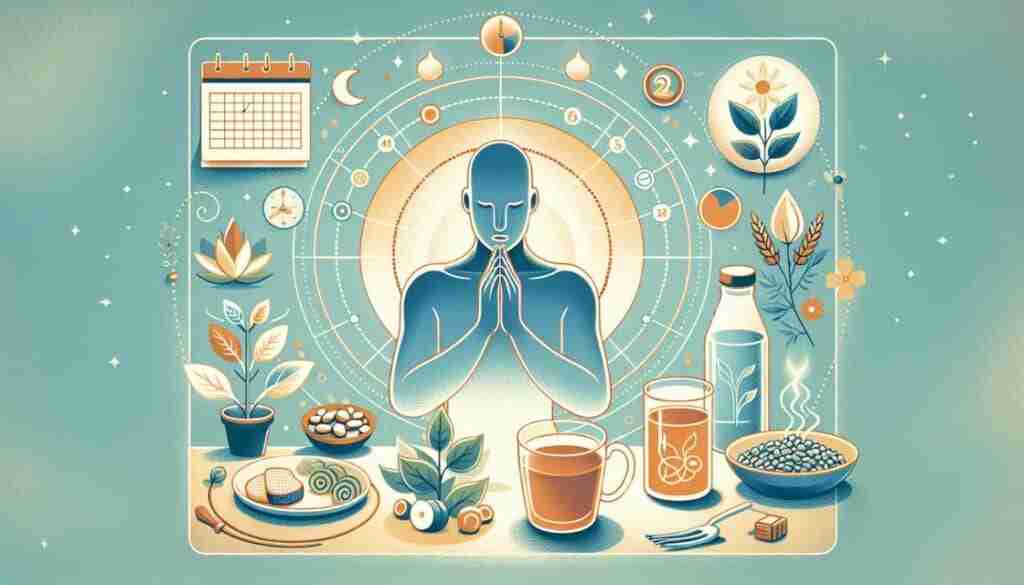 AI-generated Illustration of safe and effective spiritual fasting practices