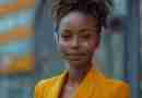 AI-generated image of black businesswoman in yellow blazer. Image by JOBERT DE AQUINO from Pixabay