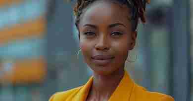 AI-generated image of black businesswoman in yellow blazer. Image by JOBERT DE AQUINO from Pixabay
