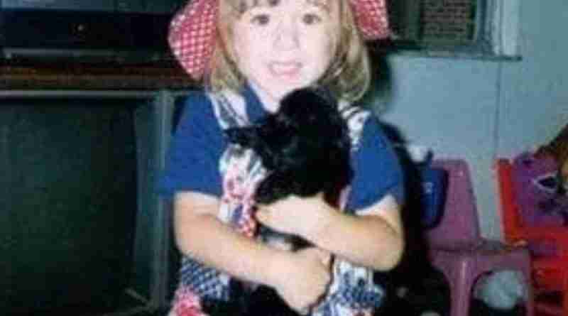 Photo of the author as a little girl