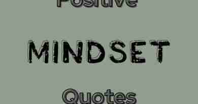 A light green image with the words positive mindset quotes on it in block type.