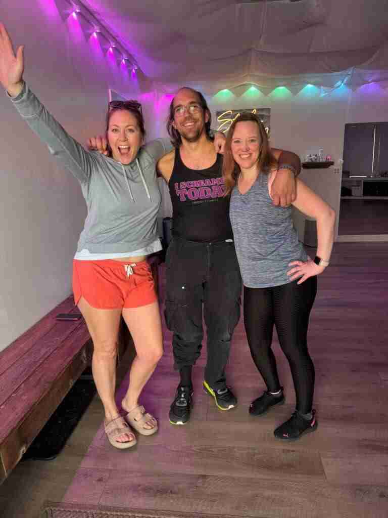 Jeremy with friends in 2024 at SMASH, one of the many dance classes he has participated in.