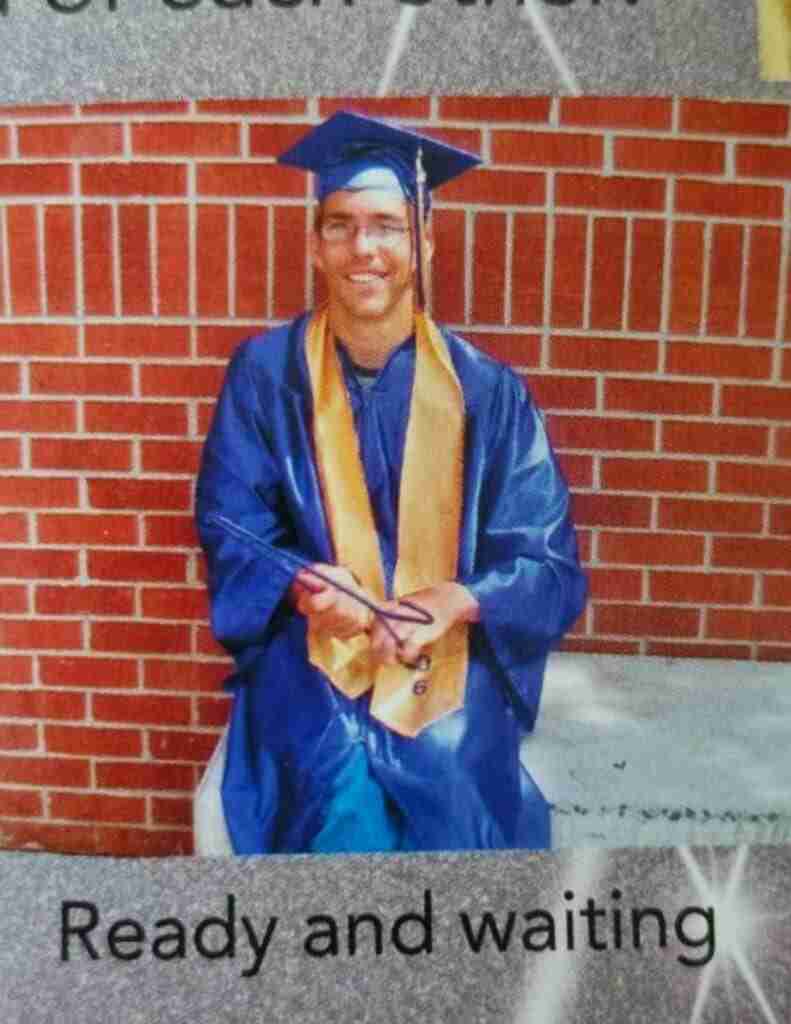 Jeremy at high school graduation.