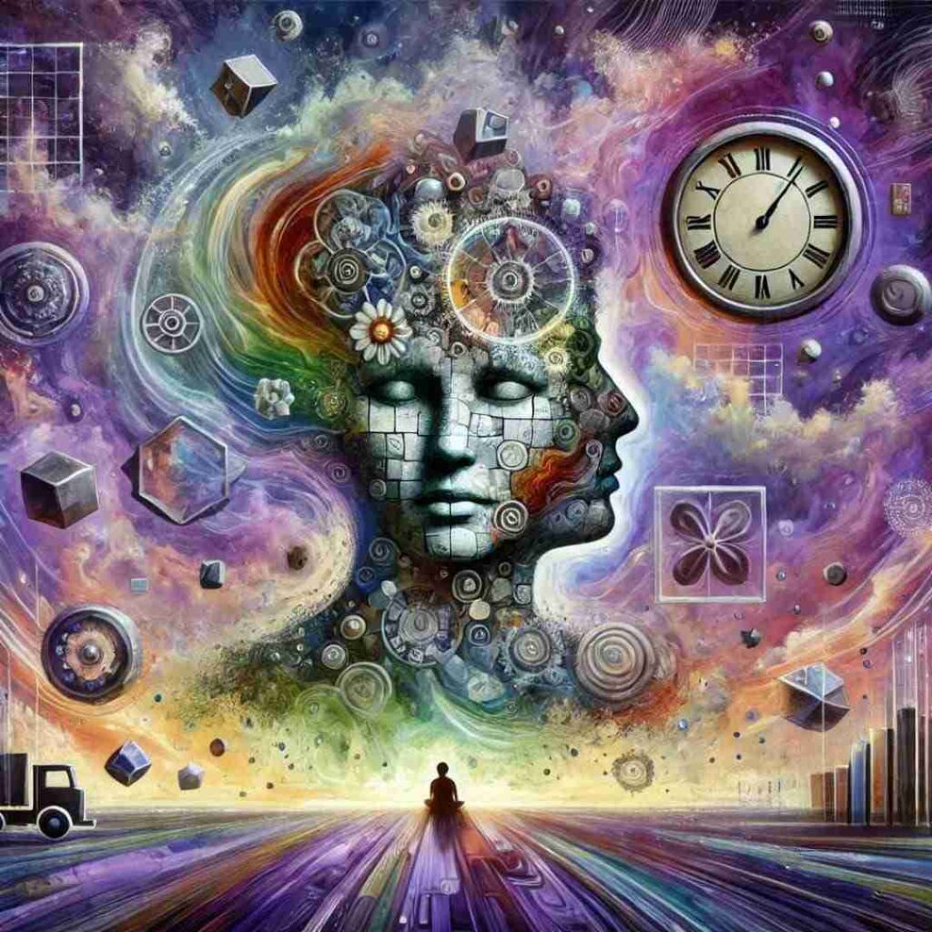 AI-image of abstract representation of self-perception.