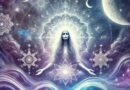 AI depicition of a woman with sacred and mystical powers representing the Divine Feminine Energy.