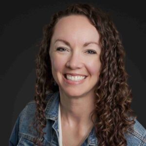 A professional headshot of female entrepreneur and co-founder of SewTites, Jessica Drain.