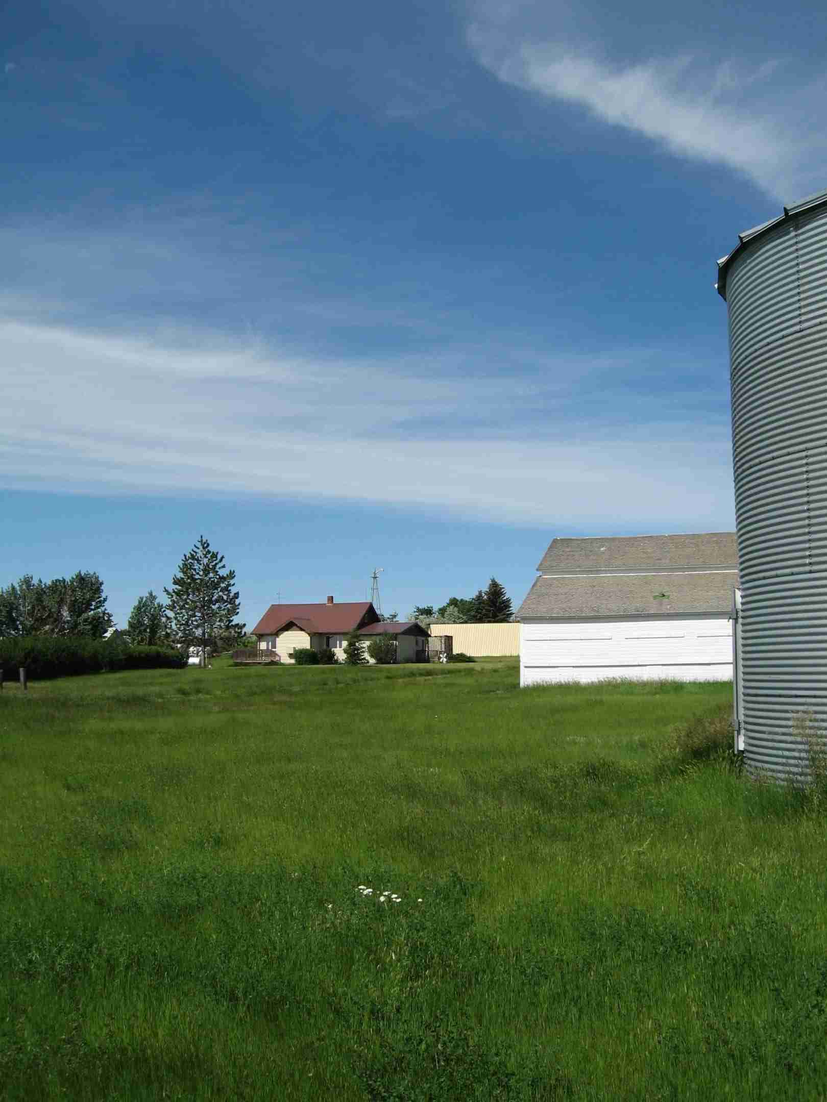 A view of the farm where the author's Grandma and Grandpa lived.