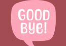 A comic book style chat bubble with the word goodbye inside of it representing the goodbye quotes in this article.