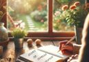 An AI generated image of a person writing in a gratitude journal. It features natural colors, a calming atmosphere, and a more serene, minimal background to emphasize mindfulness and reflection.