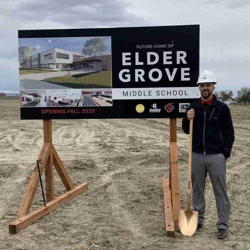 Nathan standing by the constructive site of Elder Grove, the school that would later lead to his experience with constructive dismissal.