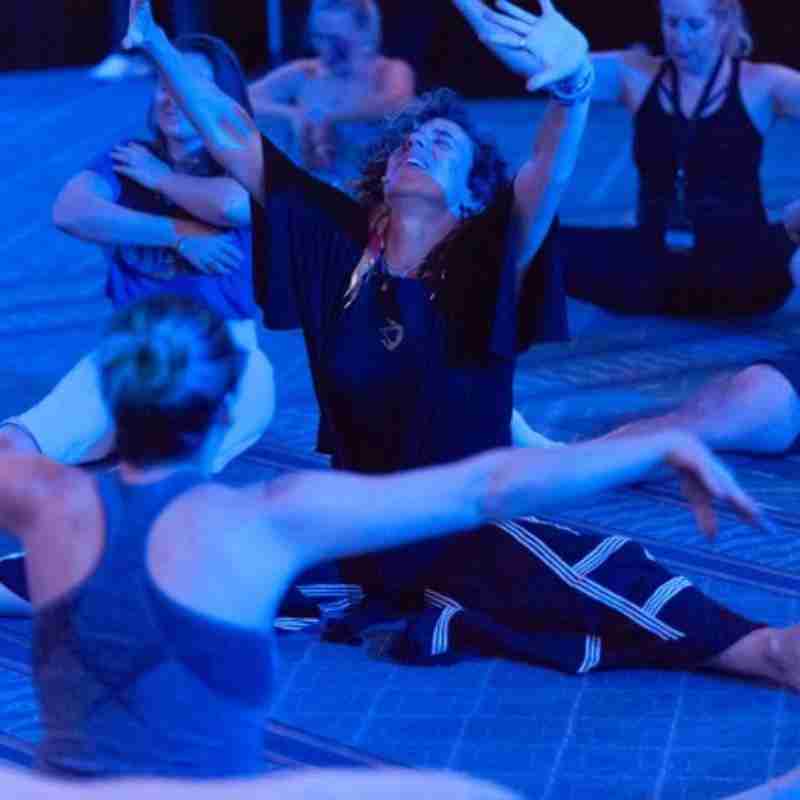 Toni Bergins leading another embodied class.
