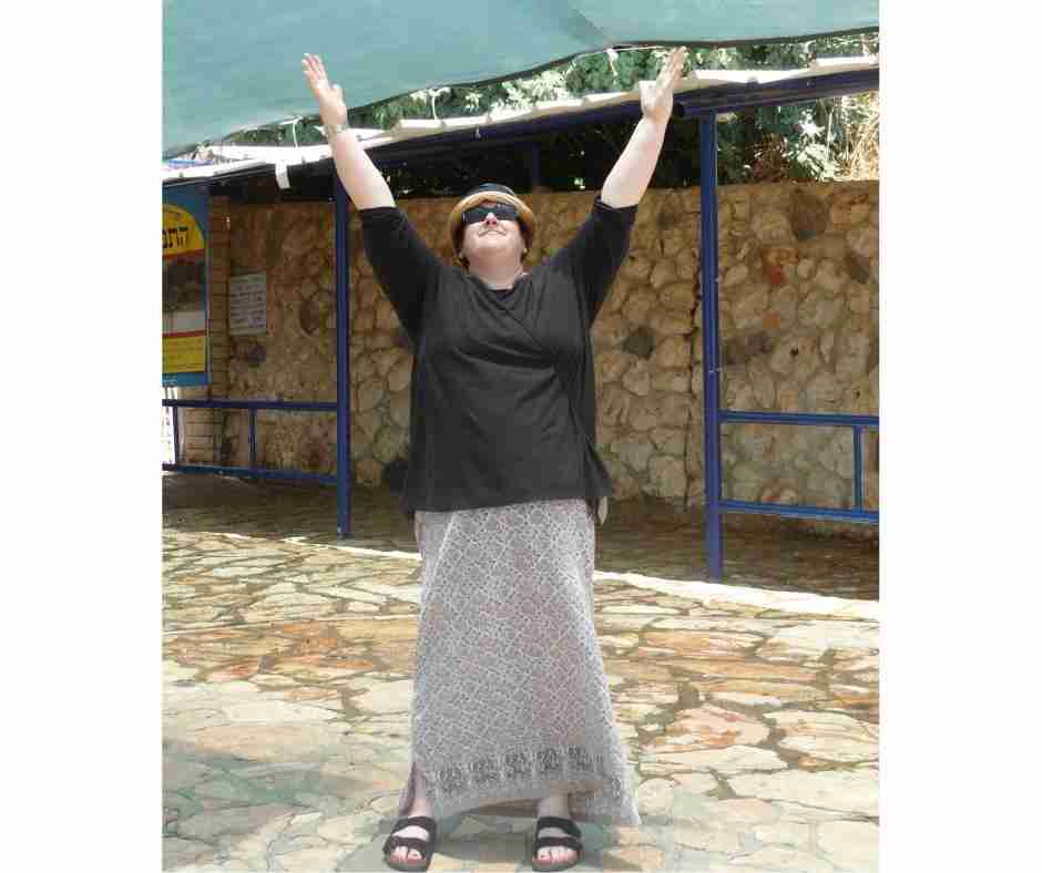 Photo of Dr. Constance Scharff in Israel