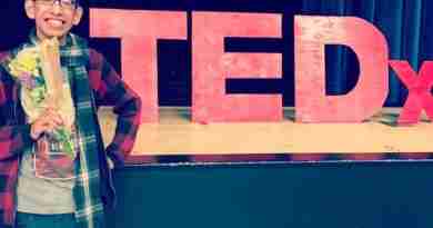 A photo of the author, Alan Cruz, participating in a TEDx Talk for youths about what it is like living with Marfan's Syndrome.