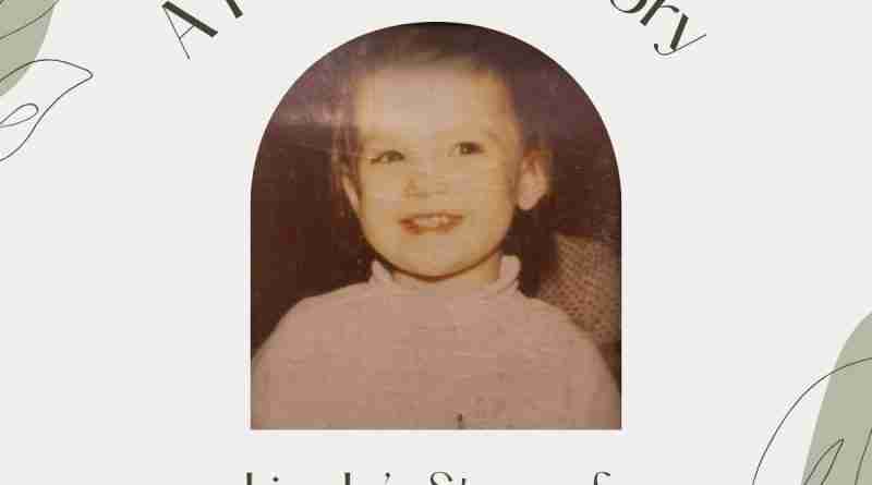 A photo of Lisa Jo Barr as a child with the words "A Recovery Story" over her head and then the title of the article underneath the photo of her.