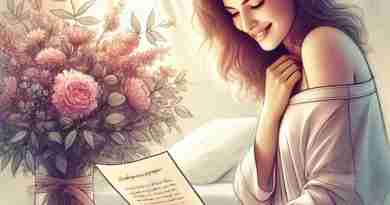 An AI generated image of a woman waking up to flowers and a note, which could contain some of these love quotes for her!