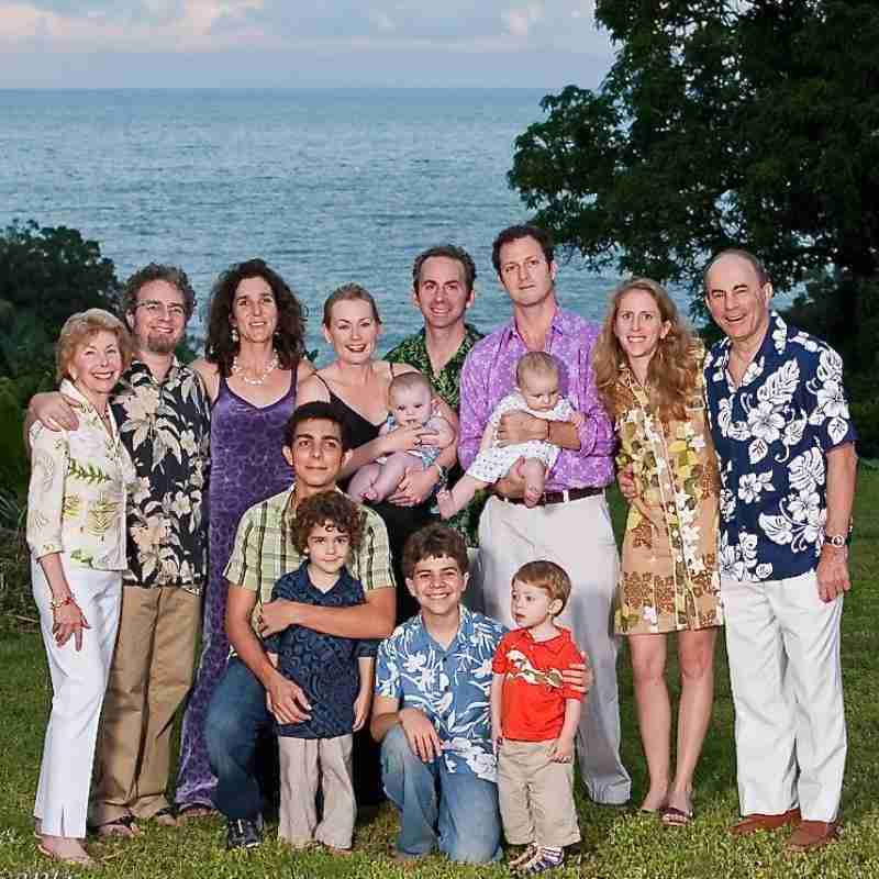 A photo of Ed and his family during a trip to Hawaii.