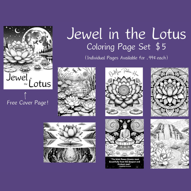 1 - Resilient Stories An image of our Jewel in the Lotus set which features a Buddhist proverb similar to the Buddha quotes in this article.