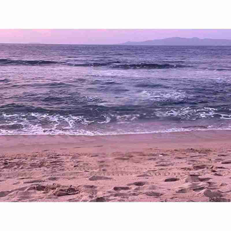 A photo the author took of the beach nearby from her temazcal experience.