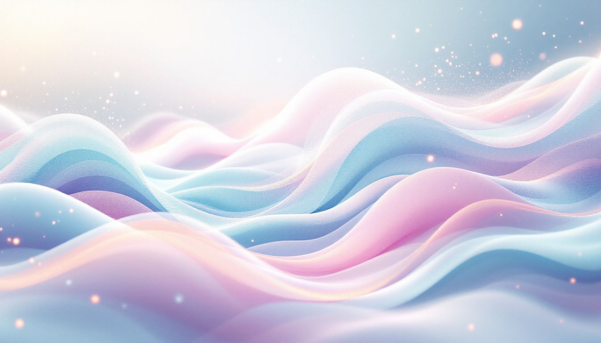 AI-generated image of an abstract representation of sound healing using 528hz frequency.