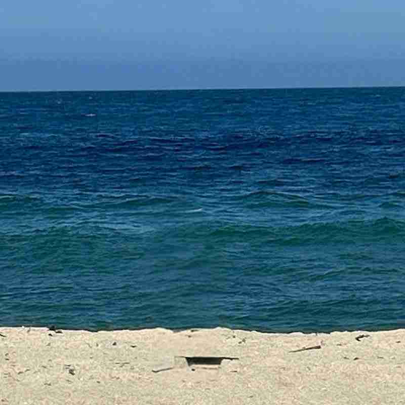 A photo the author took of the ocean near where she experienced her temazcal experience.