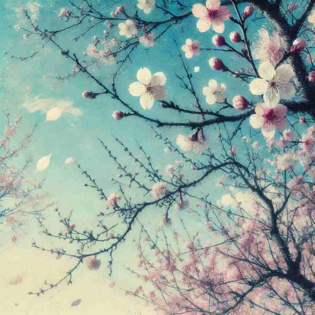 8 - Resilient Stories AI-generated artistic image of cherry blossoms in full bloom, capturing their delicate beauty and evoking the spirit of spring.