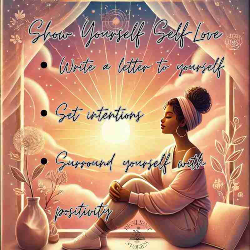 Show yourself self-love:
Write a letter to yourself
Set intentions
Surround yourself with positivity