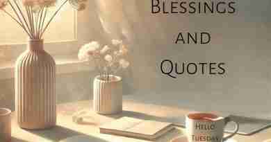 A peaceful and artistic digital illustration representing "Tuesday Blessings," featuring a calming scene that evokes positivity, reflection, and a fresh start to the day.