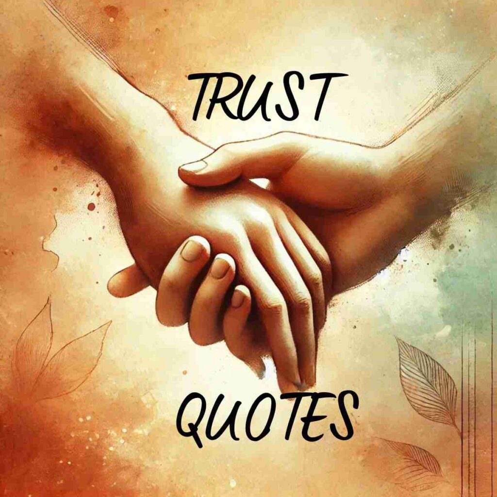 An AI generated image of two hands gently holding each other in a warm, natural color palette, conveying connection, sincerity, and reliability. These are all important attributes mentioned in these trust quotes.