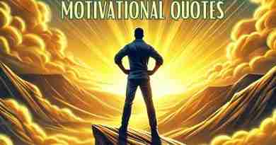 AI-generated image of man standing on high cliff feeling victorious with words saying "Thursday motivational quotes"