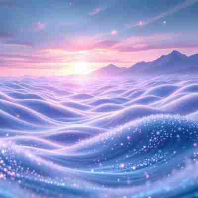 AI-generated illustration depicting various sound waves representing different frequencies including 432 Hz.