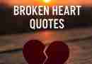 AI-generated image of a heart broken in two in front of a setting sun with the words "broken heart quotes"
