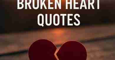 AI-generated image of a heart broken in two in front of a setting sun with the words "broken heart quotes"