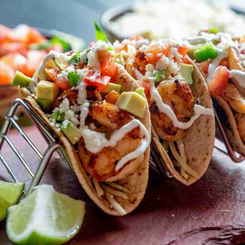 A plate of delicious tacos you could serve at your Freedom Fiesta divorce party.