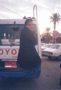 A photo of Mehmet in Iraq before the start of his immigrant experience.