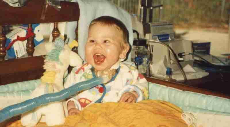 An image of Steve Larsen's son Eric at 17 months old for the article about lessons in loss.