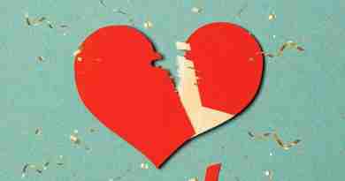 A broken heart with exploding confetti around it signifying someone having a divorce party to commemorate the end of their marriage.