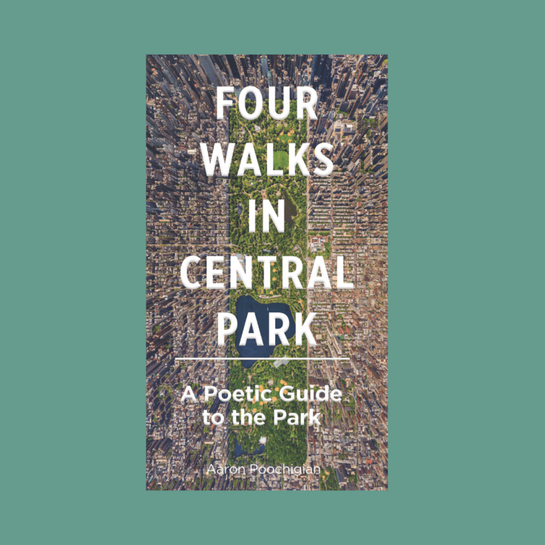 Cocaine Addiction Featured | Resilient Stories A photo of Aaron Poochigian's book "Four Walks in Central Park" about how walking through nature helped him enter recovery for his cocaine addiction.