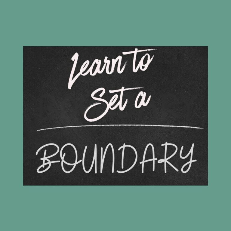 Learning to Set Boundaries at 42 (and Why It Took Me So Long) 1 Learn to set a boundary is written on a chalkboard.