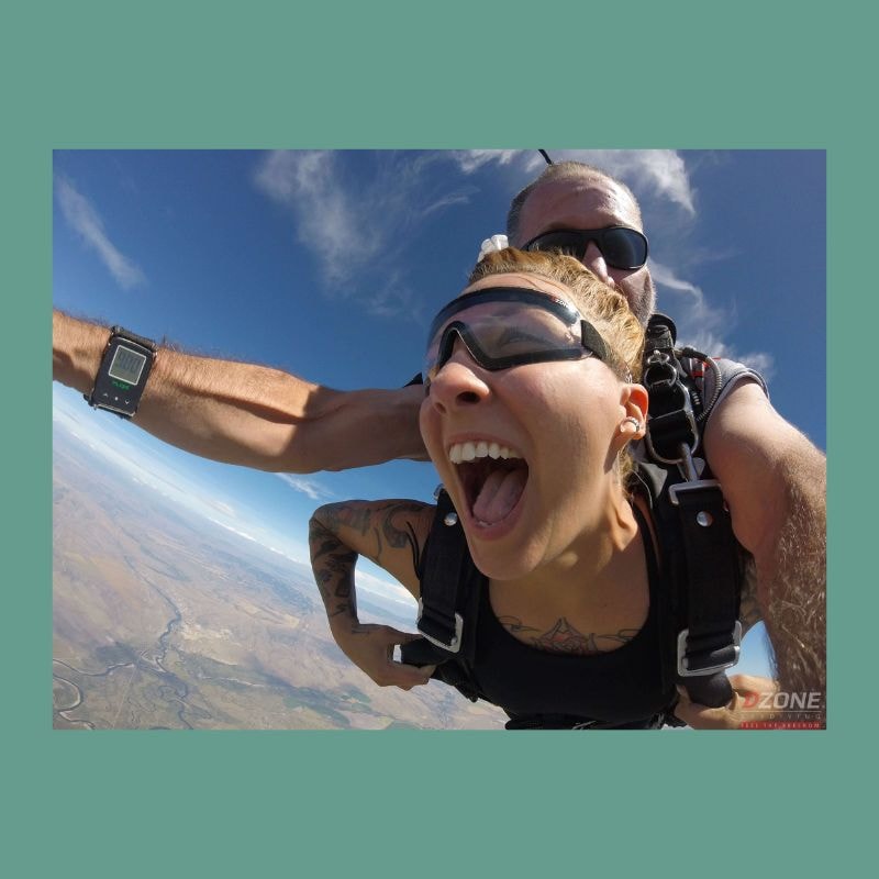 Life With Kidney Disease: This Is Living—Even Now 6 A photo of the author skydiving.