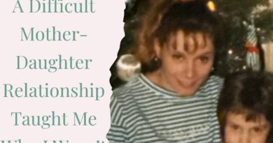 A photo of Brittany and her mother, along with the title of the article: A Difficult Mother-Daughter Relationship Taught Me Who I Wasn't